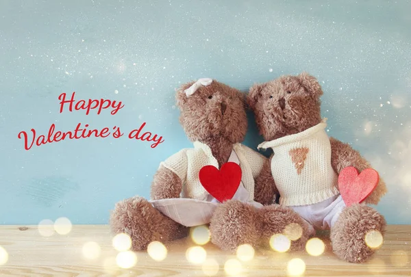 Couple of cute teddy bears — Stock Photo, Image
