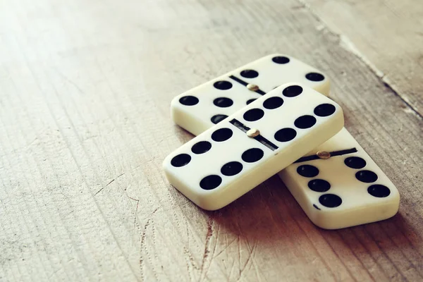 Blocos de dominó branco — Fotografia de Stock