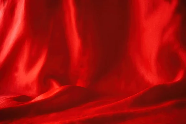 Elegante seda de satén rojo suave — Foto de Stock