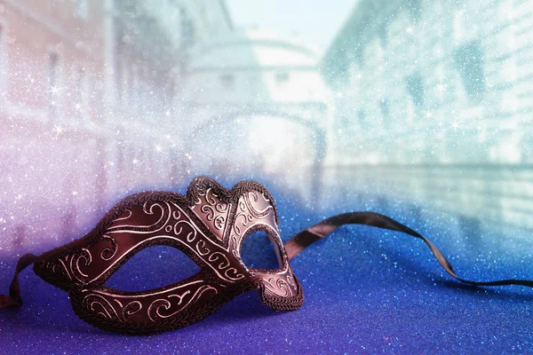 Előtt elmosódott Velence velencei maszk — Stock Fotó