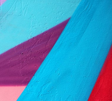 kalın ve doymuş desenleri duvarın üzerinden boyalı