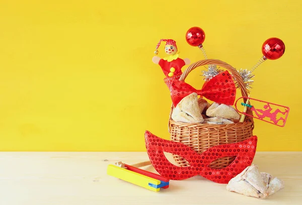 Concetto di celebrazione Purim (festa di carnevale ebraica ) — Foto Stock