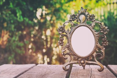 vintage antik klasik çerçeve ahşap tablo