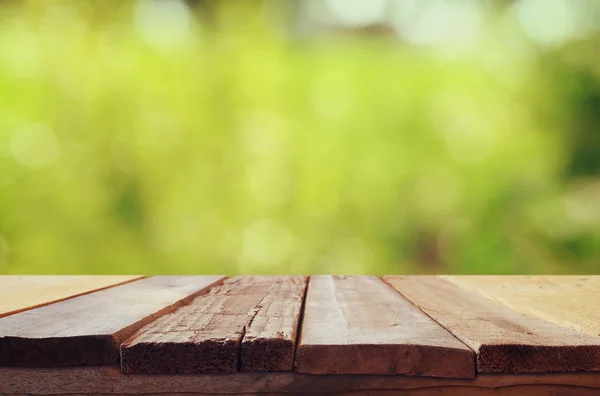 Empty rustic table — Stock Photo, Image