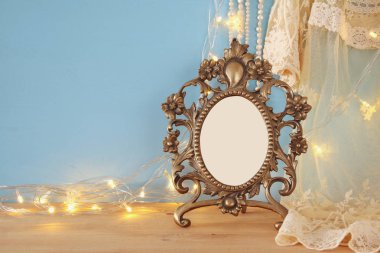 Antika boş Victoria tarzı çerçeve ahşap tablo