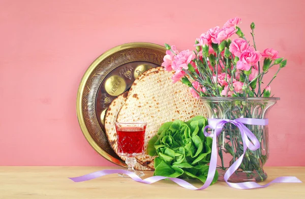 Pesah oslava koncept (židovský Pesach dovolená) — Stock fotografie