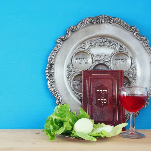 Концепция празднования Песах (еврейский праздник Пасхи) — стоковое фото