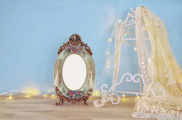 Antika boş Victoria tarzı çerçeve ahşap tablo