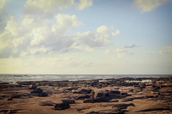 Background of beach and sea, vintage filter. — Stock Photo, Image