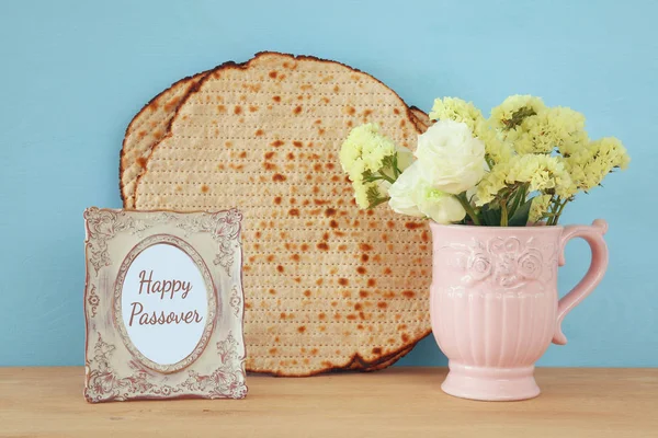 Концепция празднования Песах (еврейский праздник Пасхи) — стоковое фото