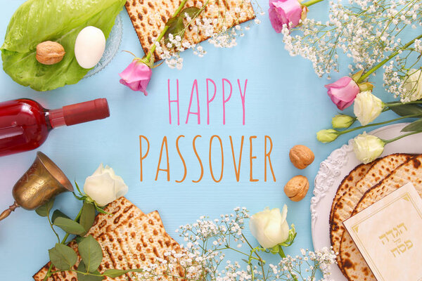 Pesah celebration concept (jewish Passover holiday)