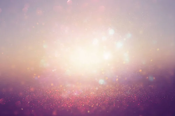 Glitter vintage lights background. de-focused — Stock Photo, Image