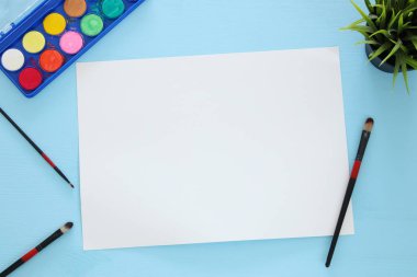En iyi sanatçı sanat görüşü arka plan sağlar. Kopya alanı.