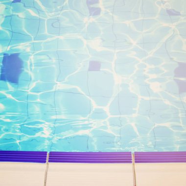 Yüzme Havuzu arka plan Üstten Görünüm