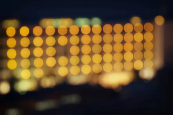 Imagen abstracta de la noche borrosa hotel luces fondo —  Fotos de Stock