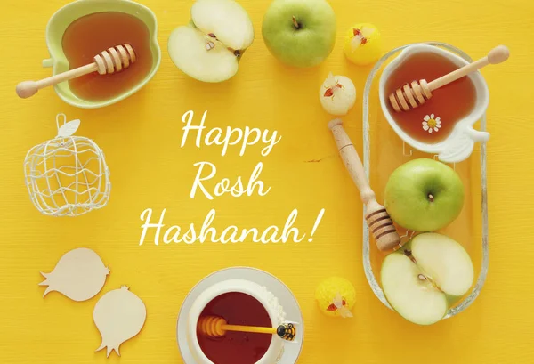 Rosh hashanah (židovský Nový rok dovolená) koncept. Tradiční symboly — Stock fotografie