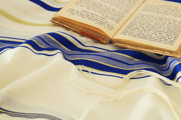 Prayer Shawl - Tallit, jewish religious symbol