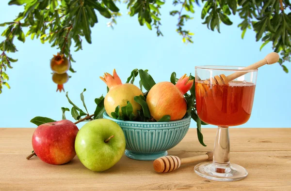 Rosh hashanah (Yahudi yeni yıl tatili) kavramı — Stok fotoğraf