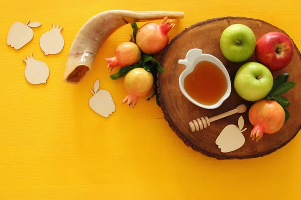 Rosh hashanah (Yahudi yeni yıl tatili) kavramı — Stok fotoğraf