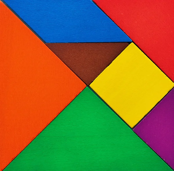 Obrázek retro tangram puzzle — Stock fotografie