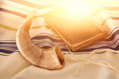 Dua şal - Tallit, Yahudi dini sembol soyut resim