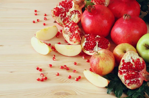 Rosh hashanah (Yahudi Yeni Yıl Tatili) konsepti. Geleneksel semboller