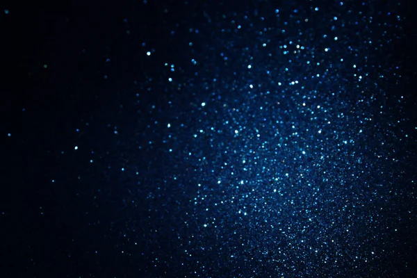 Glitter vintage luci di sfondo. blu e nero. de focalizzata — Foto Stock