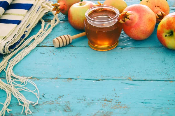 Rosh hashanah (Yahudi yeni yıl tatili) kavramı — Stok fotoğraf