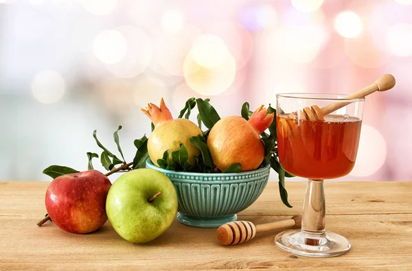 Rosh hashanah (Yahudi yeni yıl tatili) kavramı — Stok fotoğraf