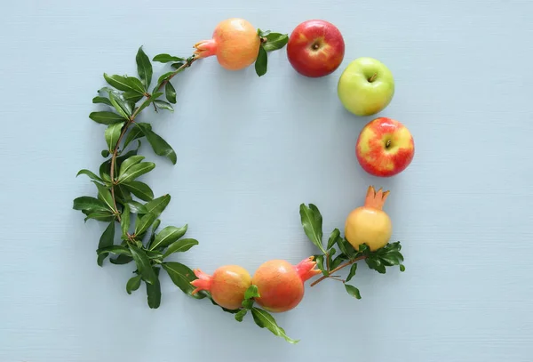 Rosh hashanah (Yahudi yeni yıl tatili) kavramı — Stok fotoğraf