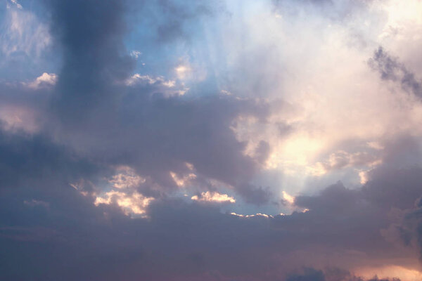 Image of sunrise sky with clouds.