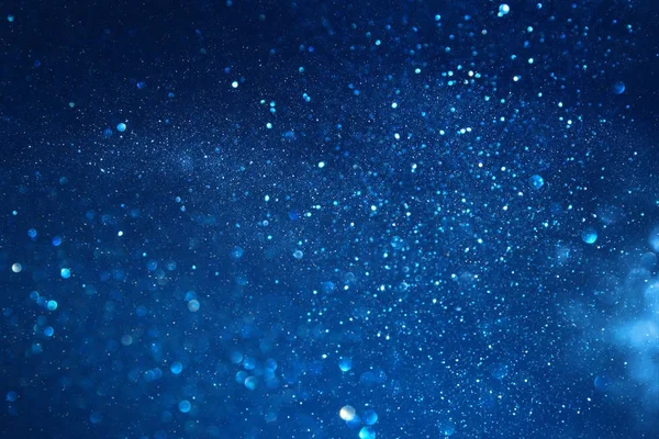 Blu glitter vintage luci di sfondo. sfocato — Foto Stock