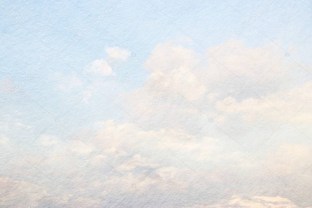 image of abstarct patel clouds and sky with texture