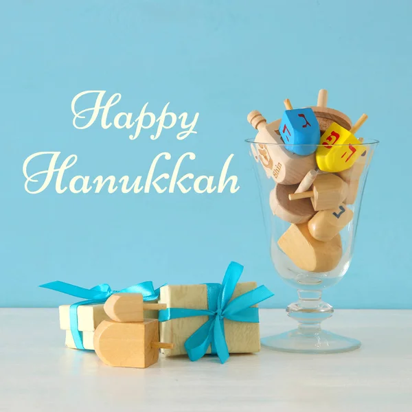 Imagem de férias judaicas Hanukkah fundo — Fotografia de Stock