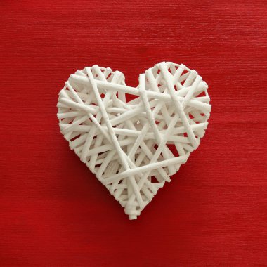 Sevgililer günü arka plan kalp ile. Üstten Görünüm.