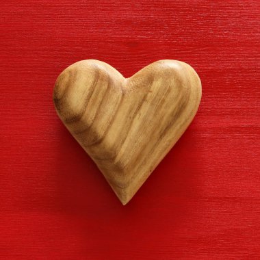 Sevgililer günü arka plan kalp ile. Üstten Görünüm.