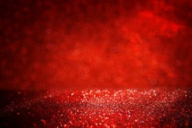 siyah ve kırmızı ışıklar arka plan parıltı. defocused.