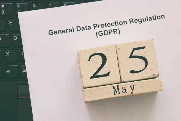 Concepto del Reglamento General de Protección de Datos (RGPD). — Foto de Stock