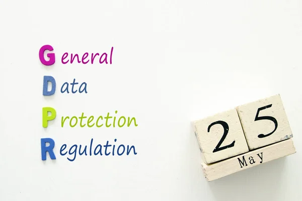Ogólne rozporządzenie o ochronie danych (RODO). — Zdjęcie stockowe