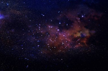 Galaxy and nebula . Starry outer space background texture. clipart