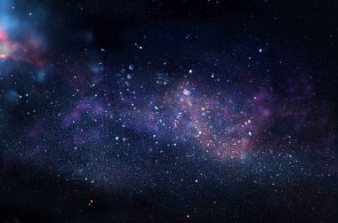 Galaxy ve bulutsu. Yıldızlı uzay arka plan dokusu.