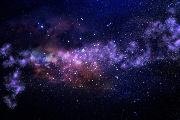 Galaxie et nébuleuse. Texture de fond de l'espace extérieur étoilé — Photo