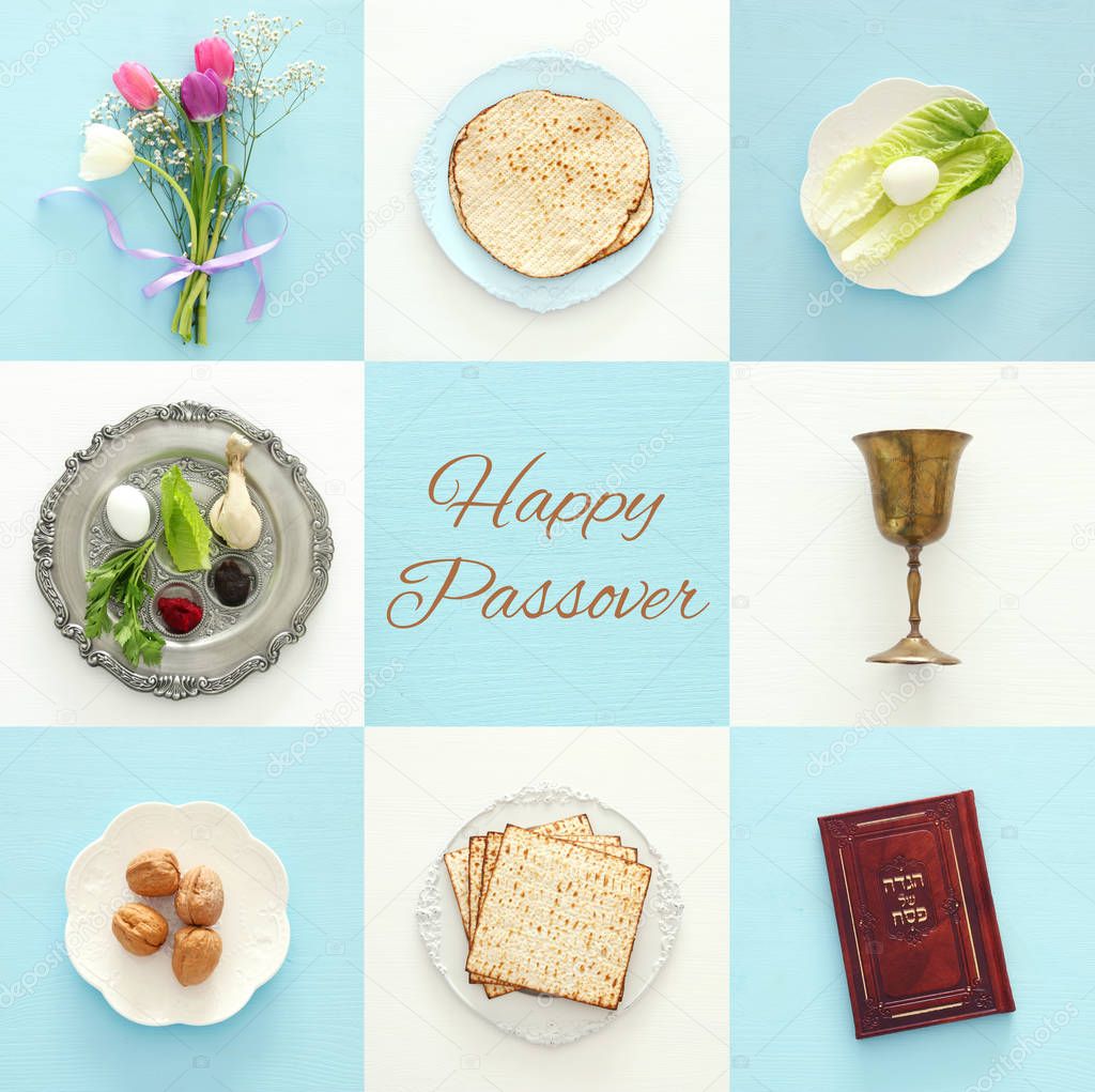 Pesah celebration concept (jewish Passover holiday). Traditional