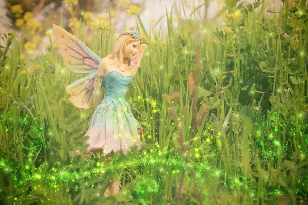 image of magical little fairy in the forest.