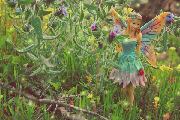 Image of magical little fairy in the forest. — Stock Photo, Image