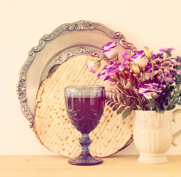 Pesah oslava koncept (židovský Pesach dovolená). — Stock fotografie