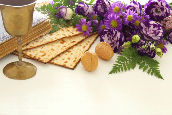 Conceptul de sărbătoare Pesah (sărbătoarea Paștelui evreiesc ). — Fotografie, imagine de stoc