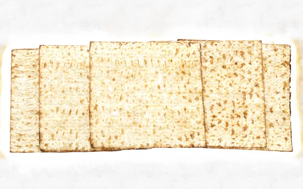 Στυλ υδατογραφίας και αφηρημένη εικόνα της έννοιας γιορτή Pesah (εβραϊκό Πάσχα Ενοικιαζόμενα). — Φωτογραφία Αρχείου
