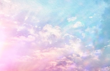 soyut pastel bulutlar ve gökyüzü doku ile görüntü.