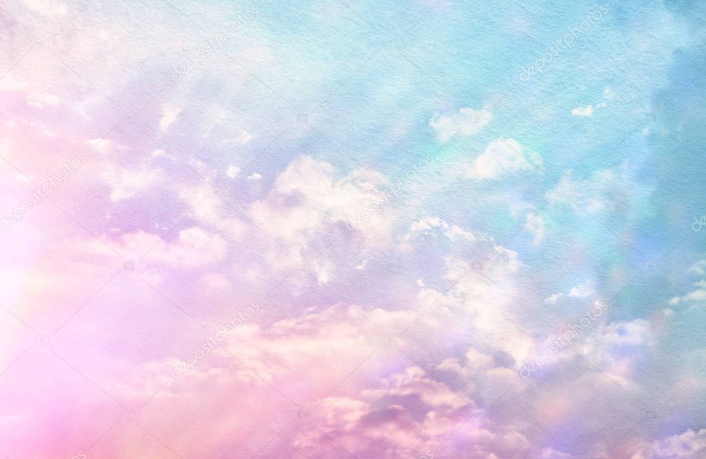 image of abstract pastel clouds and sky with texture.